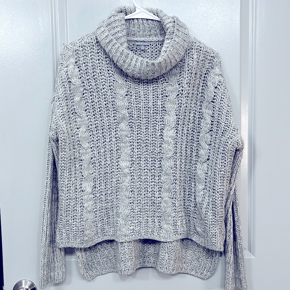 Charlotte Russe gray turtleneck sweater